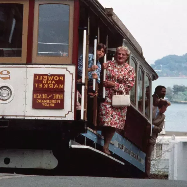 夫人的场景. Doubtfire mentre erano sulla funivia